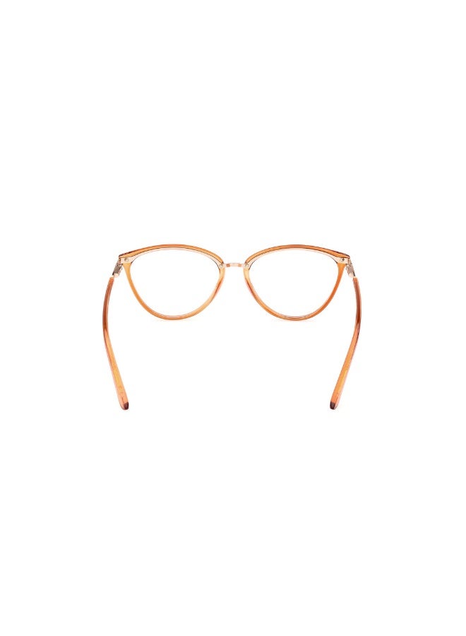 GUESS Gu2957 Cat Injected Frames For Women Size 53, Shiny Light Orange - Image 4
