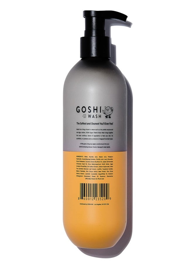 GOSHI Super Vitamin Body Wash 20 oz - pH-Balanced Exfoliating Body Wash for Men and Women - For All Skin Types - Image 2