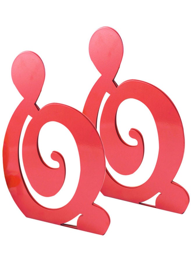 نيبمينينت حامل مكتبي للكتب على شكل نوتة موسيقية من قطعتين أحمر - Image 1