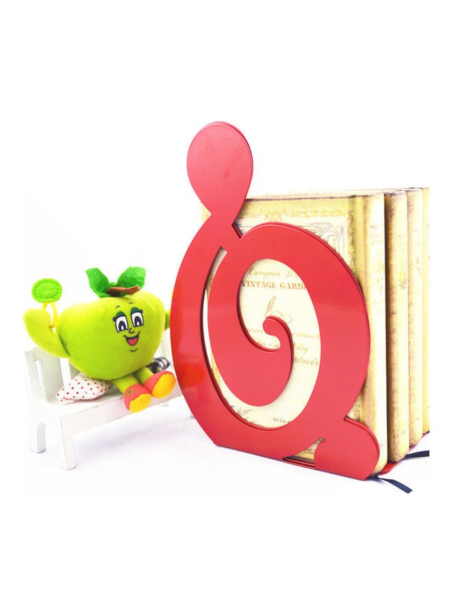 نيبمينينت حامل مكتبي للكتب على شكل نوتة موسيقية من قطعتين أحمر - Image 2