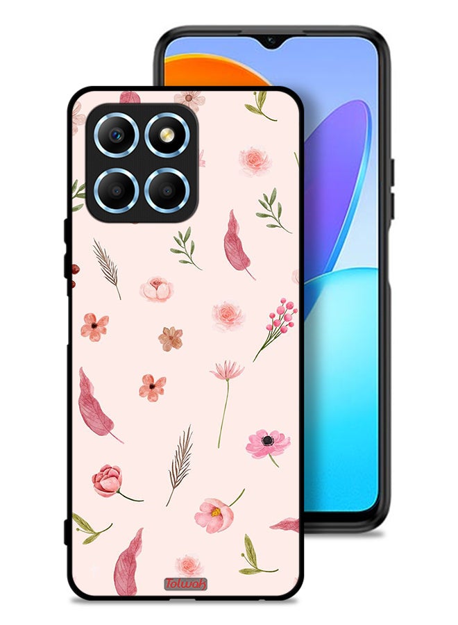 Tolwak Honor X6 Protective Case Cover Leaves And Roses Pattern - Image 1