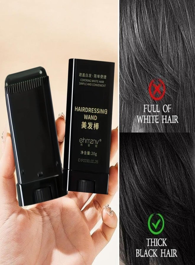 ZEIXERA 1Pcs Safe and Convenient Comb Hair Dye, Waterproof and Sweat-Proof Hair Dye Comb, Touch-Up Stick Black, Easy Application for All Hair Types, Suitable for Both Women and Men - Image 2