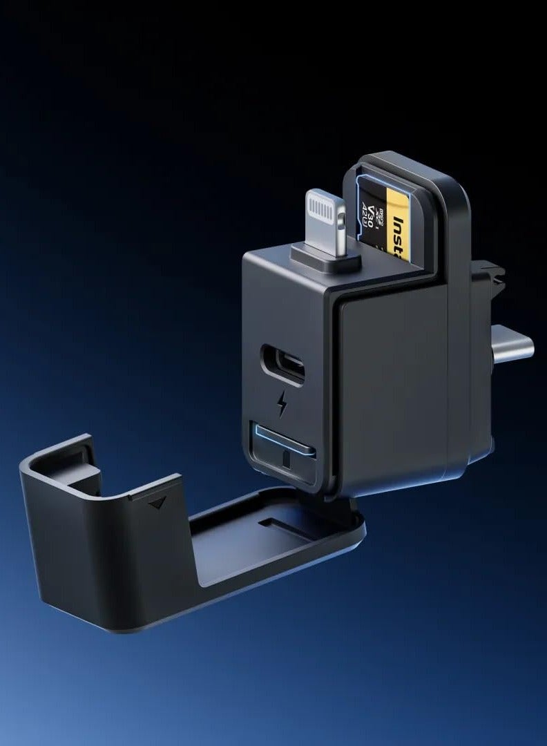 X5 Camera Standalone File Transfer Module with iOS/Android Connection - No WiFi Needed, Lightning MFi or USB-C Compatible, Edit and Store On-The-Go - Image 3