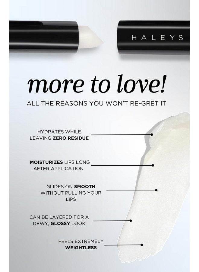 HALEYS Nourishing Lip Balm Repair Lip Balm With Hyaluronic Acid Shea Butter & Avocado For Dewy Soft Lips 0 Residue Lightweight Shine Allday Comfort Calms Soothes Hydrates Lips Vegan + Cf - Image 3