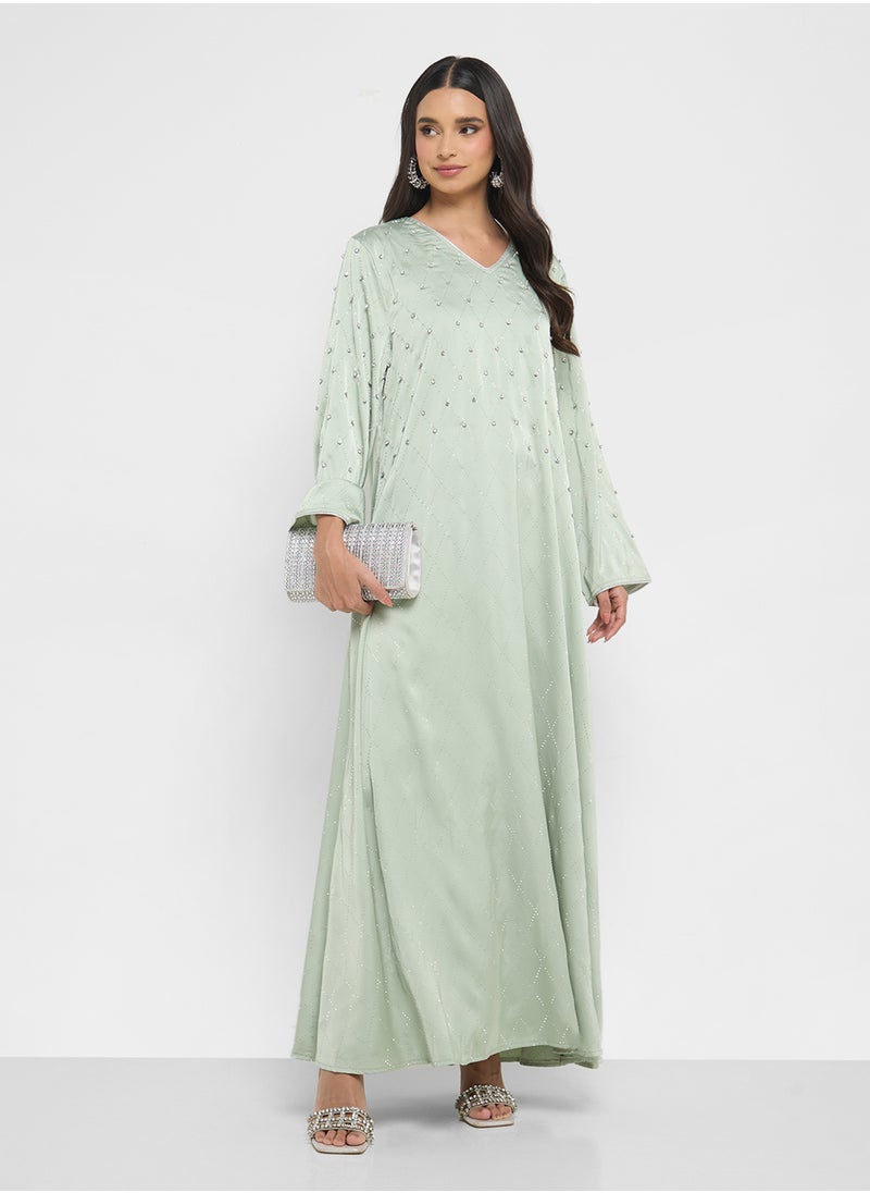Khizana Embellished Jalabiya  - Image 4