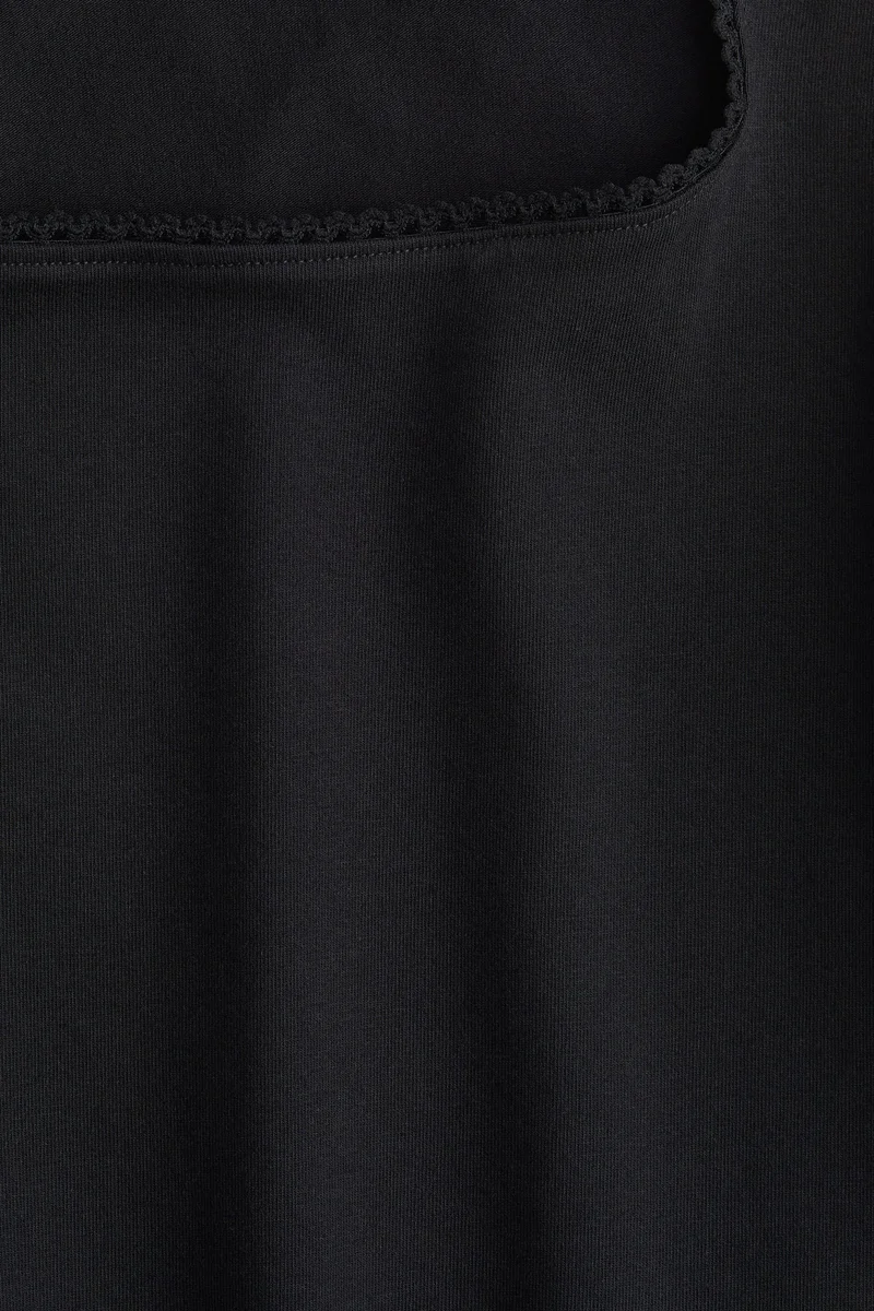 اتش اند ام Picot-trimmed vest top