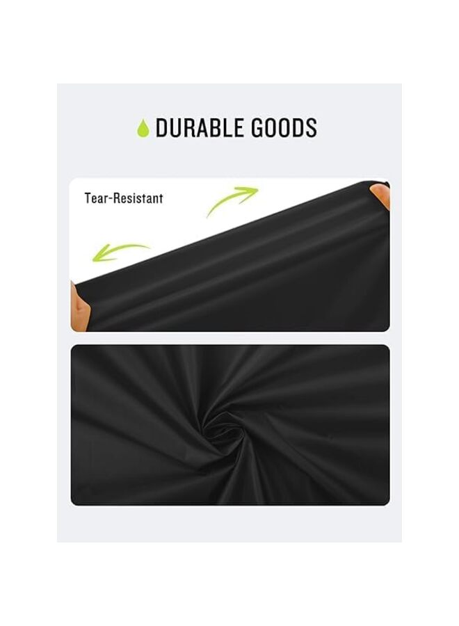 معطف واق من المطر بغطاء للرأس، مقاوم للماء، جاكيت واق من المطر شديد التحمل للتخييم، مقاوم للماء وخفيف الوزن للبالغين، عسكري، طوارئ، تخييم، رجال، نساء، أسود/كبير - Image 5