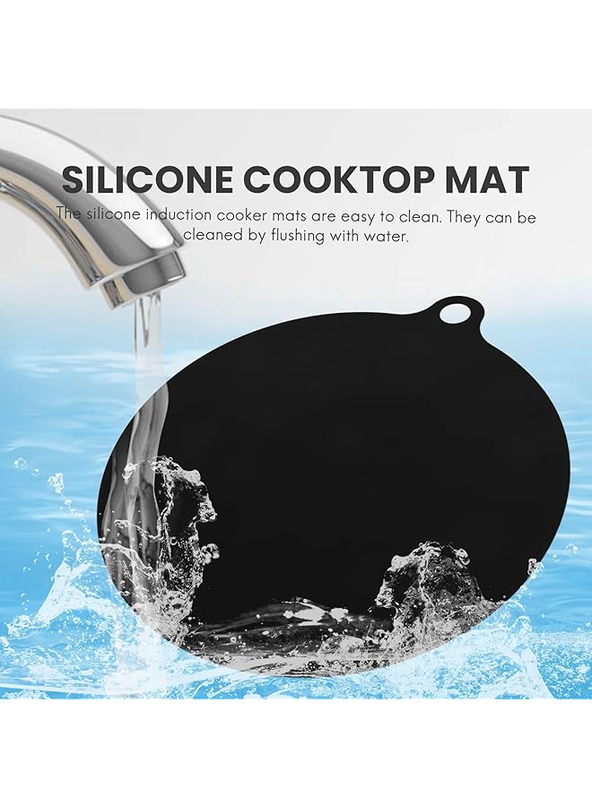 إيروريكس غطاء واقي لموقد الحث الكهربائي، غطاء سيليكون مضاد للانزلاق، غطاء واقي من الخدوش، غطاء عازل للحرارة، كغطاء لموقد الحث أو غطاء موقد زجاجي أسود، عبوة من 4 قطع - Image 4