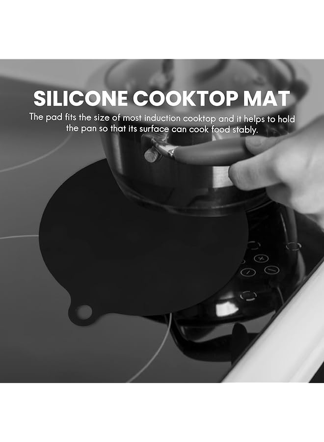 إيروريكس غطاء واقي لموقد الحث الكهربائي، غطاء سيليكون مضاد للانزلاق، غطاء واقي من الخدوش، غطاء عازل للحرارة، كغطاء لموقد الحث أو غطاء موقد زجاجي أسود، عبوة من 4 قطع - Image 3