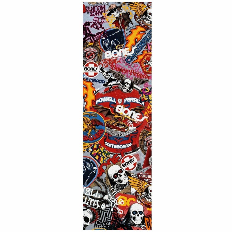 Powell Peralta Skateboard Griptape OG Stickers White 10.5" x 33" Grip Sheet - Image 5