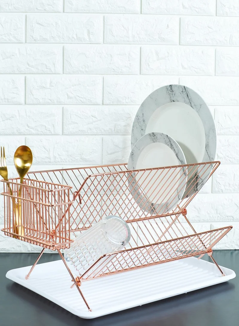 present time Copper Plated Dish Drying Rack