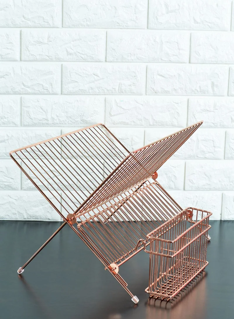 present time Copper Plated Dish Drying Rack