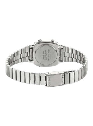 Women Water Resistant Stainless Steel Digital Watch LA-670WA-1D - 25 mm - Silver - view 2