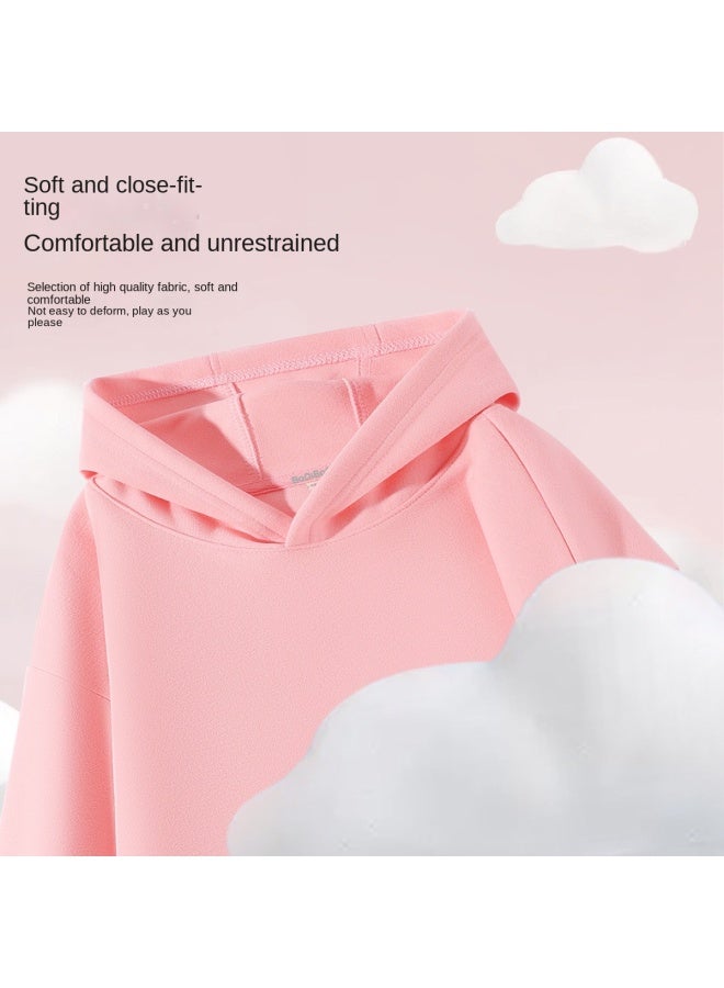 Badibadi Girl's Autumn Clothing, Stylish Mid-to-large Kids' Spring And Autumn Thin Hooded Jacket, Children's Outerwear Top, Comfortable Sportswear Hoodie - Image 3