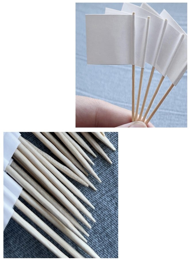 MTRSOCHO [100 Pack] Blank Toothpick Flags, Cheese Markers for Charcuterie Board Food Label Cupcake Toppers Pick Cocktail Picks for Appetizers, Party Buffet, Cupcake, Food, Fruit, Party Decoration - Image 5