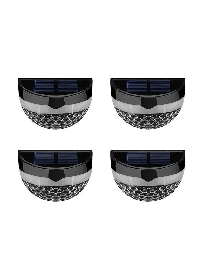 NIBEMINENT 4-Piece Solar Powered Wireless Lamp Set Black/Grey/Blue - Image 1