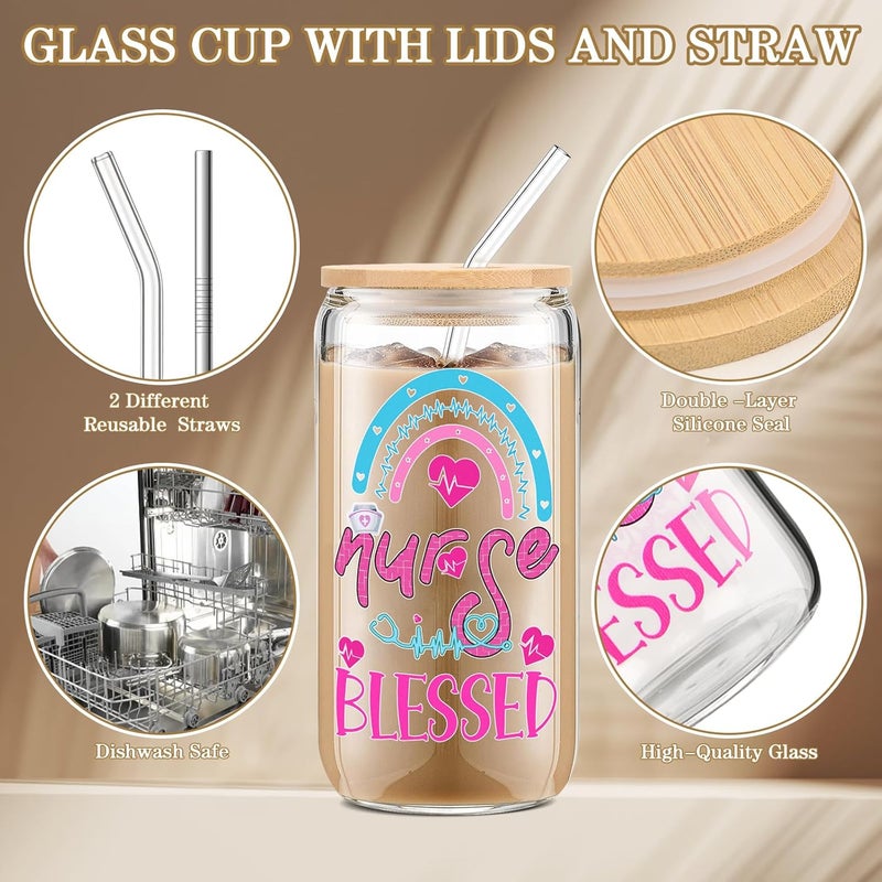yuboo Gift for Nurse School Nurse Cup 16 Oz Nurse Appreciation Gifts for Women Nursing Gifts School Nurse Gifts Christmas Valentines Day Gifts for Nursing Student New Nurse Nicu Nurse - Image 5
