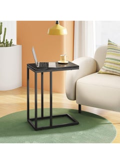 Chulovs Side Table End Table Living Room C Shaped Table for Sofa Couch and Large Desktop C Table for Bedroom with Sturdy Metal Legs  - Image 4