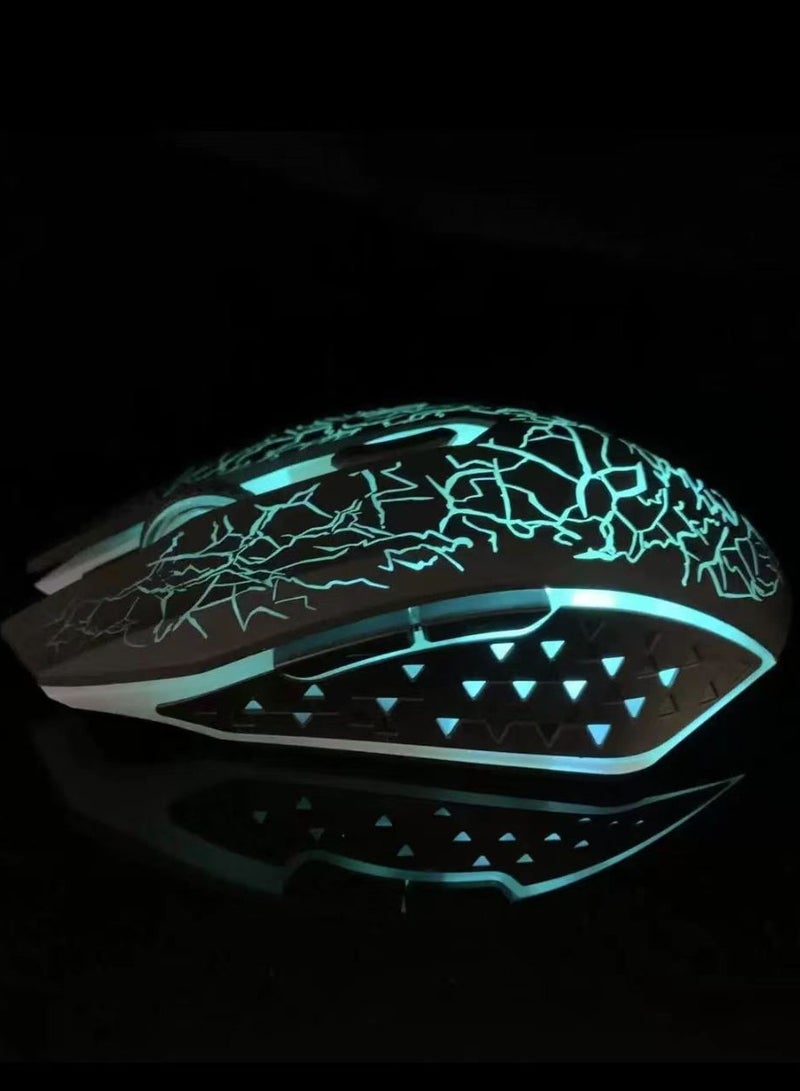 Glowing Wireless Mouse, USB, Silent, Comfortable Handfeel, Suitable for Both Desktop and Laptop Computers  - Image 5