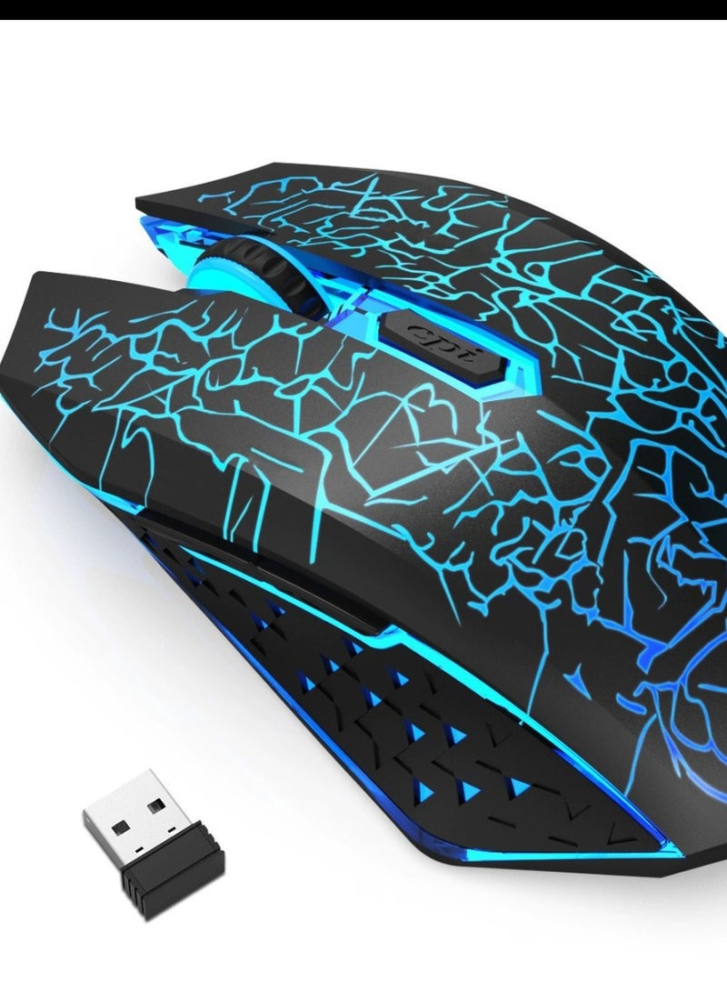 Glowing Wireless Mouse, USB, Silent, Comfortable Handfeel, Suitable for Both Desktop and Laptop Computers  - Image 3