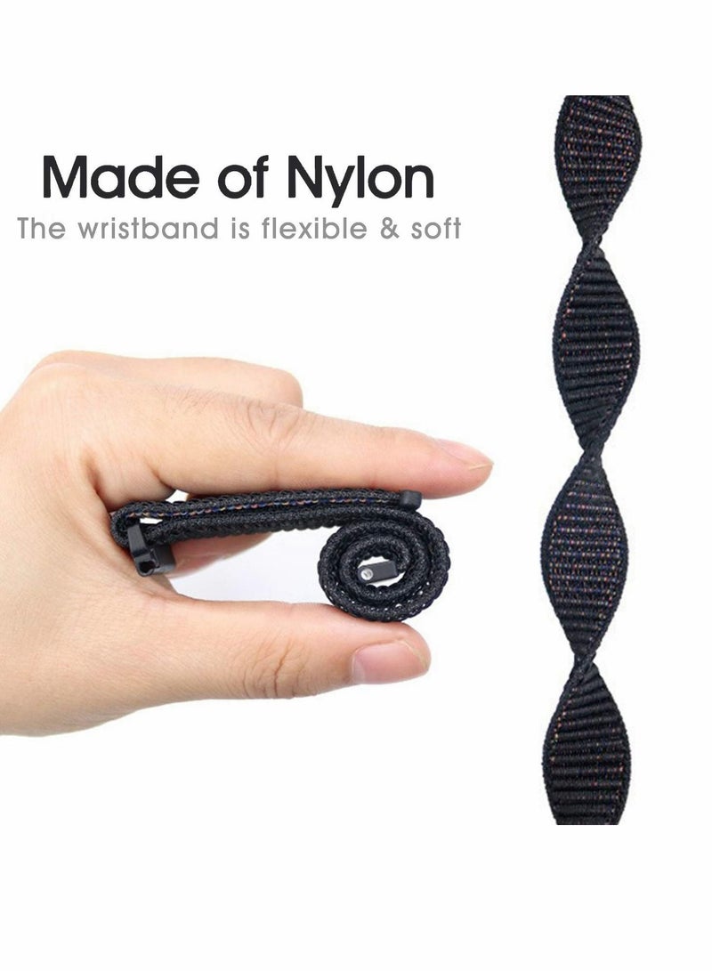 Captaintech 20mm Quick Release Watch Band for Samsung Galaxy watch, Nylon Breathable Replacement Sport Braided Universal Smart Watch Band for Galaxy Watch Active2 for Huawei Pebble for Asus Ticwatch - Image 2