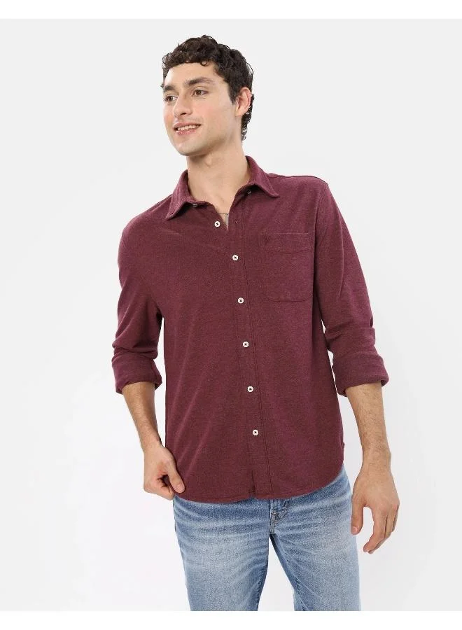 امريكان ايجل AE Pique Button-Up Shirt