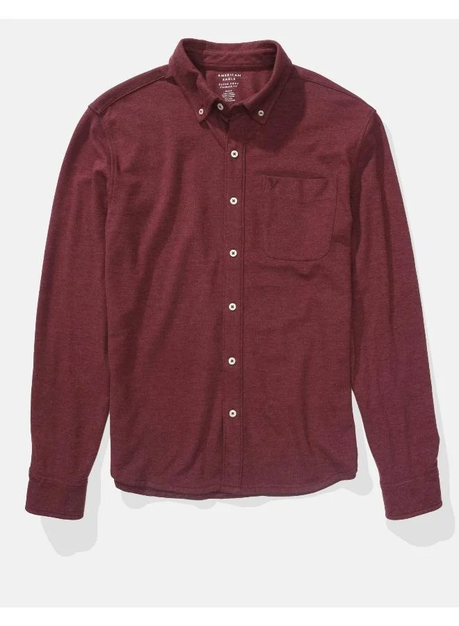 امريكان ايجل AE Pique Button-Up Shirt