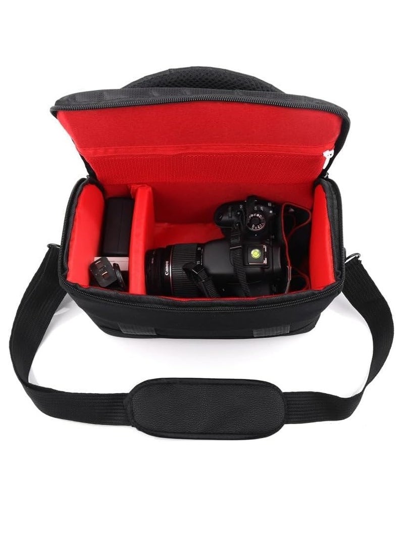 FengSVMA Black Camera Bag,Waterproof Anti-shock Camera Case Bag Compatible for Canon, Nikon, Sony, Olympus, Panasonic, Samsung, Pentax and More Cameras  - Image 3