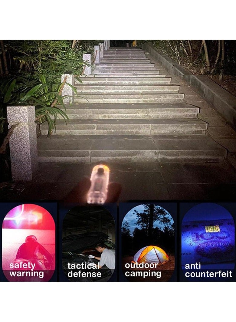 Mini Outdoor Camping Flashlight TYPE-C Rechargeable Max 400 Lumen Mini Portable LED Keychain Flashlight 11 Lighting Modes - Image 5