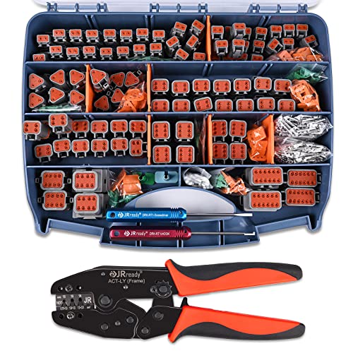 JRready ST6316 DT Deutsch Connector Kit 2346812 Pin Connector Deutsch Crimp Tool ACTLY16DT Size 16 Stamped Contacts Deutsch pin Kit - Image 1
