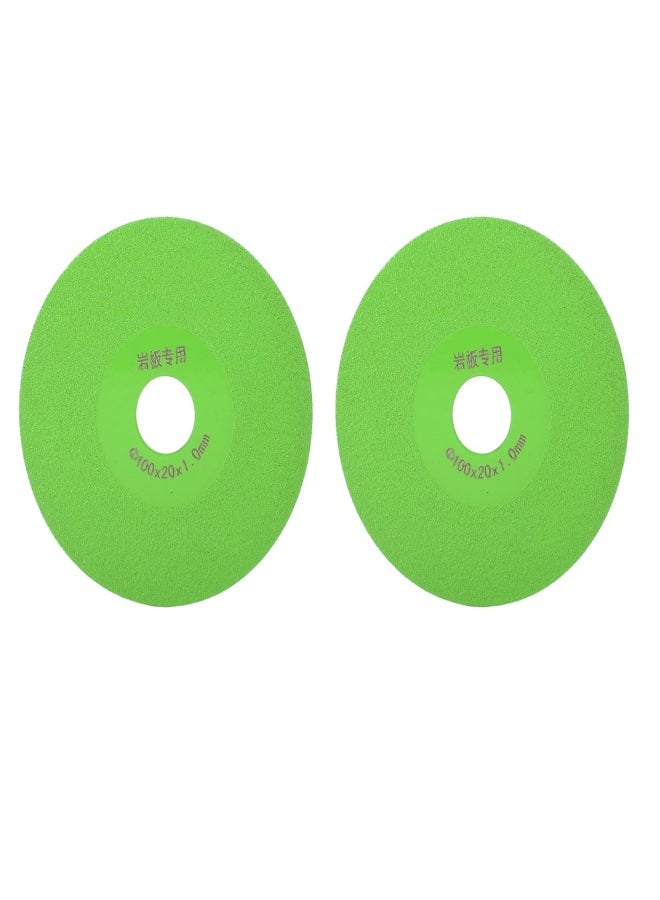 2Pcs Glass Cutting Disc 4in Diamond Cutter Wheel Grinding Saw Blade for Ceramic Brick - Image 1