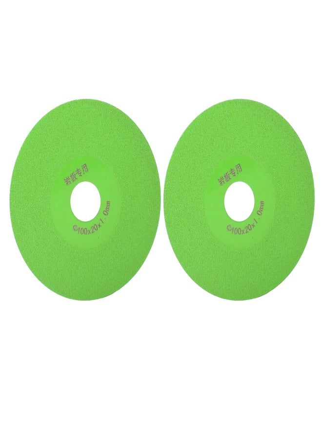 2Pcs Glass Cutting Disc 4in Diamond Cutter Wheel Grinding Saw Blade for Ceramic Brick - Image 2