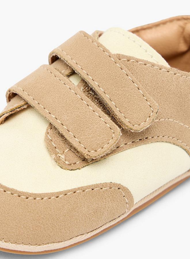Barefeet Booties With Hook & Loop, Panelled Design - Image 4