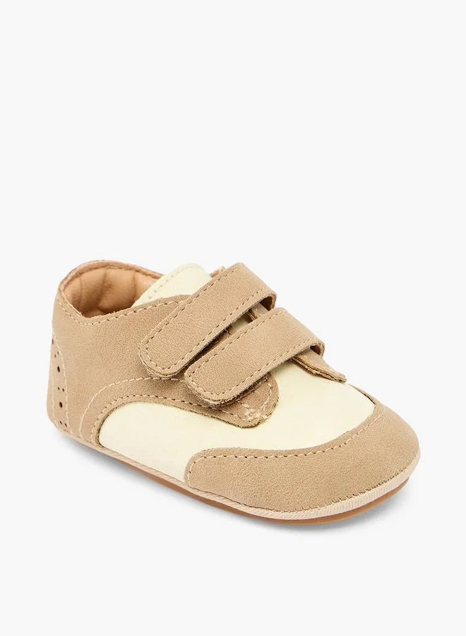 Barefeet Booties With Hook & Loop, Panelled Design