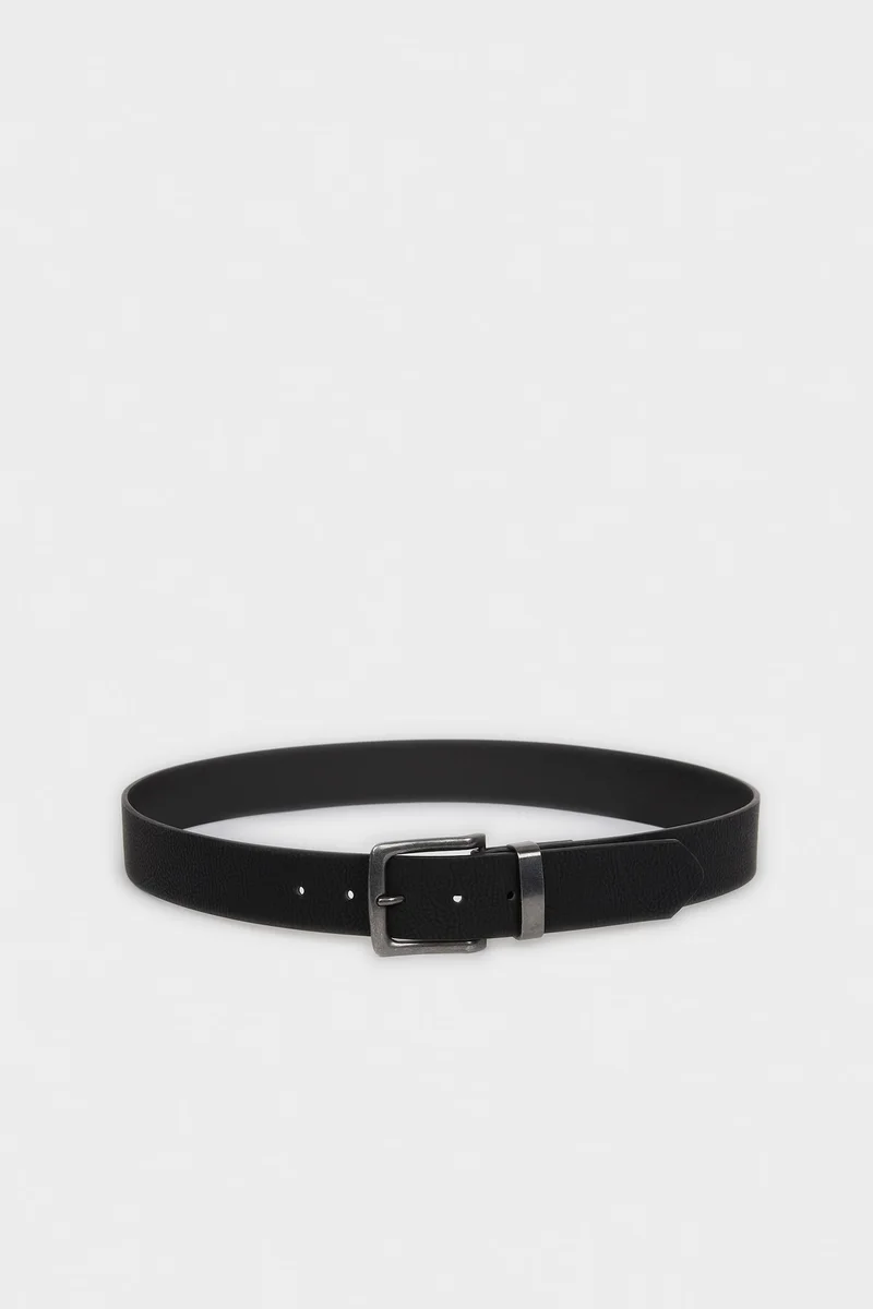 ديفاكتو Man Rectangle Clasp Faux Leather