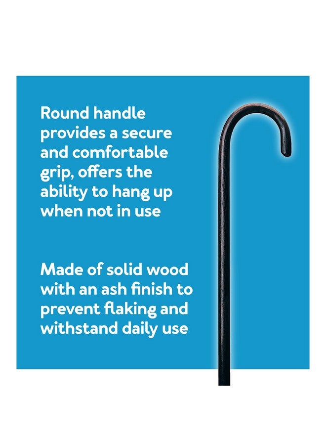 Carex Wooden Walking Cane, Round Handle Wood Cane with Natural Ash Finish and Rubber Tip, Traditional Style Walking Stick for Men and Women, 36 Inch Height, 7/8 Inch Diameter Natural Ash Finish - Image 4