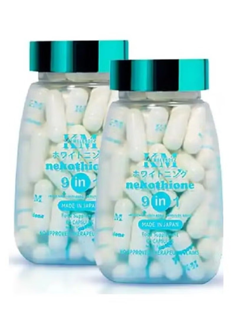 KM Nekothione 9 in 1 Whitening 500mg/ 60 capsules 2 packs - Image 1