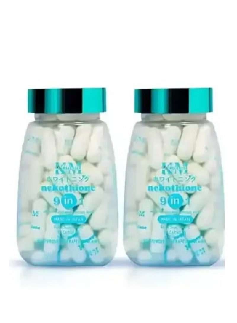 KM Nekothione 9 in 1 Whitening 500mg/ 60 capsules 2 packs - Image 2