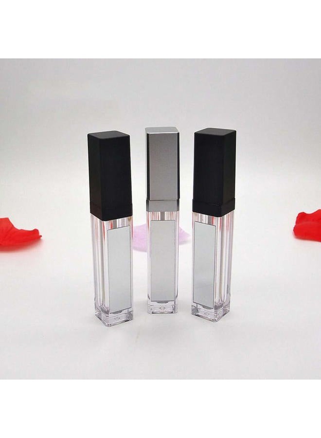 Healthcom 5 Pcs 7.5ml LED Light Lip Glaze Tubes with Mirrors Refillable Lip Gloss Bottles DIY Lip Balm Lipstick Tube Makeup Cosmetic Container for Woman Girl(Black) - Image 5