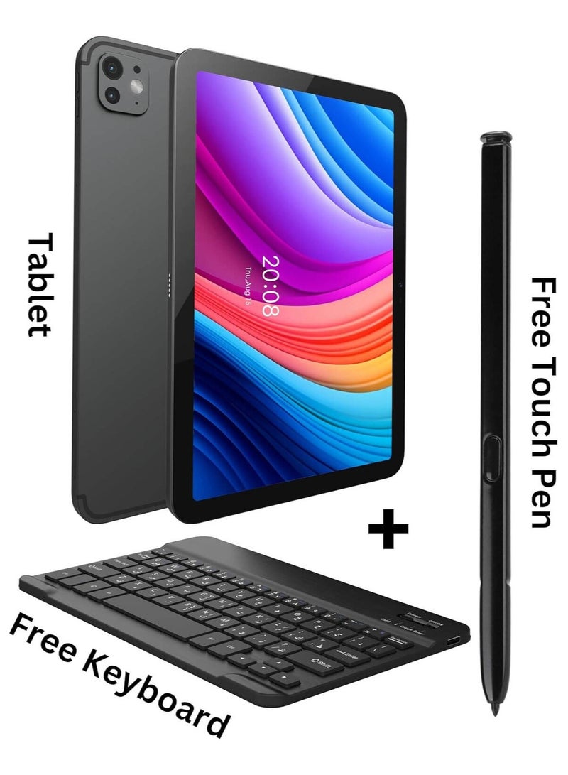 Oteeto oteeto Tab 15 Tablet, 10.1" Display, 4G SIM/iOS Style Operating System, Octa Core Processor, 5G Dual SIM, Included Flip Cover & Keyboard, 8GB RAM, 512 GB ROM, Android 13, 6000 mAh,  | TAB 15 - Image 2