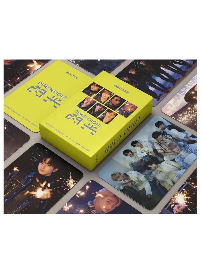 NIBEMINENT 55 Pcs Kpop ENHYPEN Dimension Lomo Cards Card For Fans Collection Gifts - Image 2