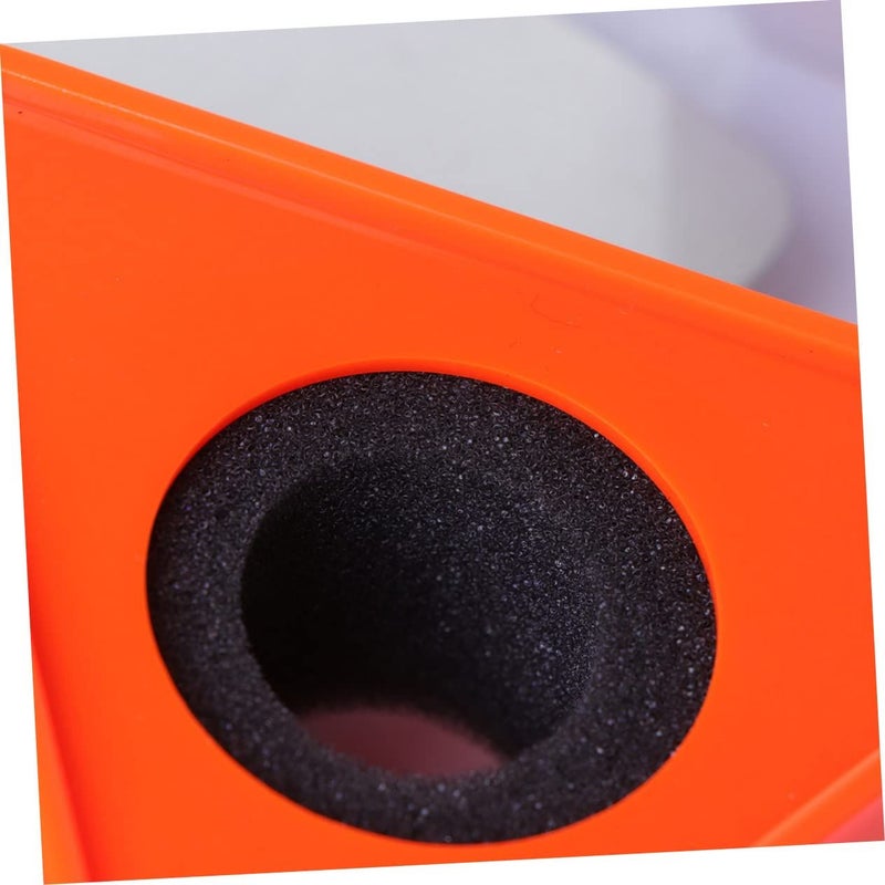 Triangle Microphone Logo Flags And Protectors With Stand Orange 2 Pack - Image 3