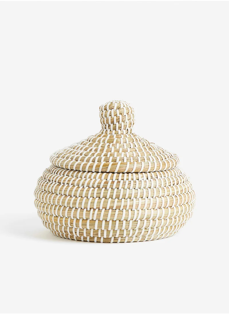 H&M Small Lidded Storage Basket