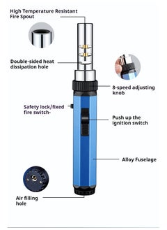 الشعلة أخف وزنا ولاعة اللهب الأزرق البوتان طويلة 8 سرعة قابل للتعديل رذاذ اللهب ، ومناسبة للاستخدام في الهواء الطلق المحمولة ، الشواء ، الخبز ، مطعم ، مطبخ ( لا غاز البوتان ) - pzsku/ZE54BA08A46EA8850E462Z/45/_/1731314227/8e6d0b03-8d5b-4b03-800e-ad22e089946c