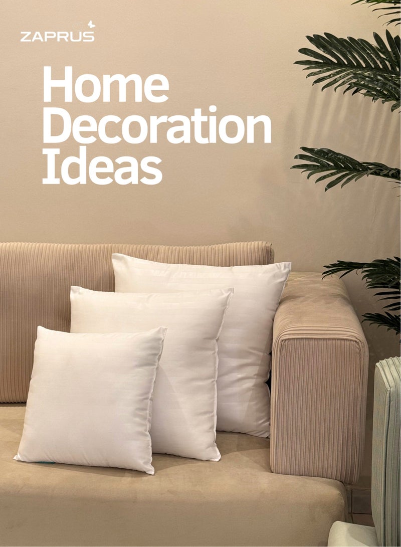 HOMESTAR Cushions 2 Pack – Plush Comfort Microfiber-Filled Pillows for Sofa, Bed & Chairs Soft Supportive Decorative Throw - Image 2