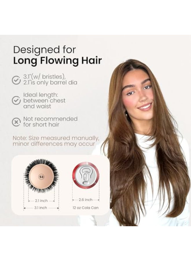 AIMIKE Round Brush for Blow Out Extra Long Round Hair Brush wNano Thermal Ceramic Ionic Tech for Blow Drying Styling Curling and Shine Barrel 21 inch - Image 3