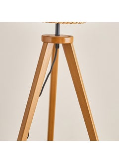 Home Box مصباح طاولة ثلاثي القوائم من الخشب E27 بغطاء من عشب البحر 36 × 36 × 70 سم  - Image 4