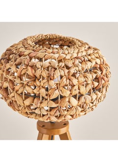 Home Box مصباح طاولة ثلاثي القوائم من الخشب E27 بغطاء من عشب البحر 36 × 36 × 70 سم  - Image 3