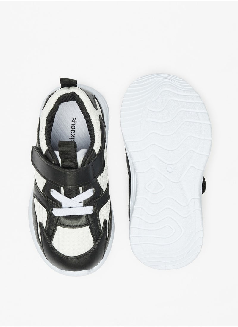 shoexpress - Boys Textured Sports Shoes with Hook and Loop Closure Ramadan Collection - Image 1