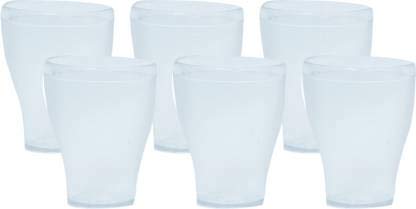 URMILA PLASTIC® Polycarbonate Pepsi Drinking Glasses for Water Juice for Dining Table Home Kitchen Party Restaurant (200 ml) - Pack of 6 - Image 5